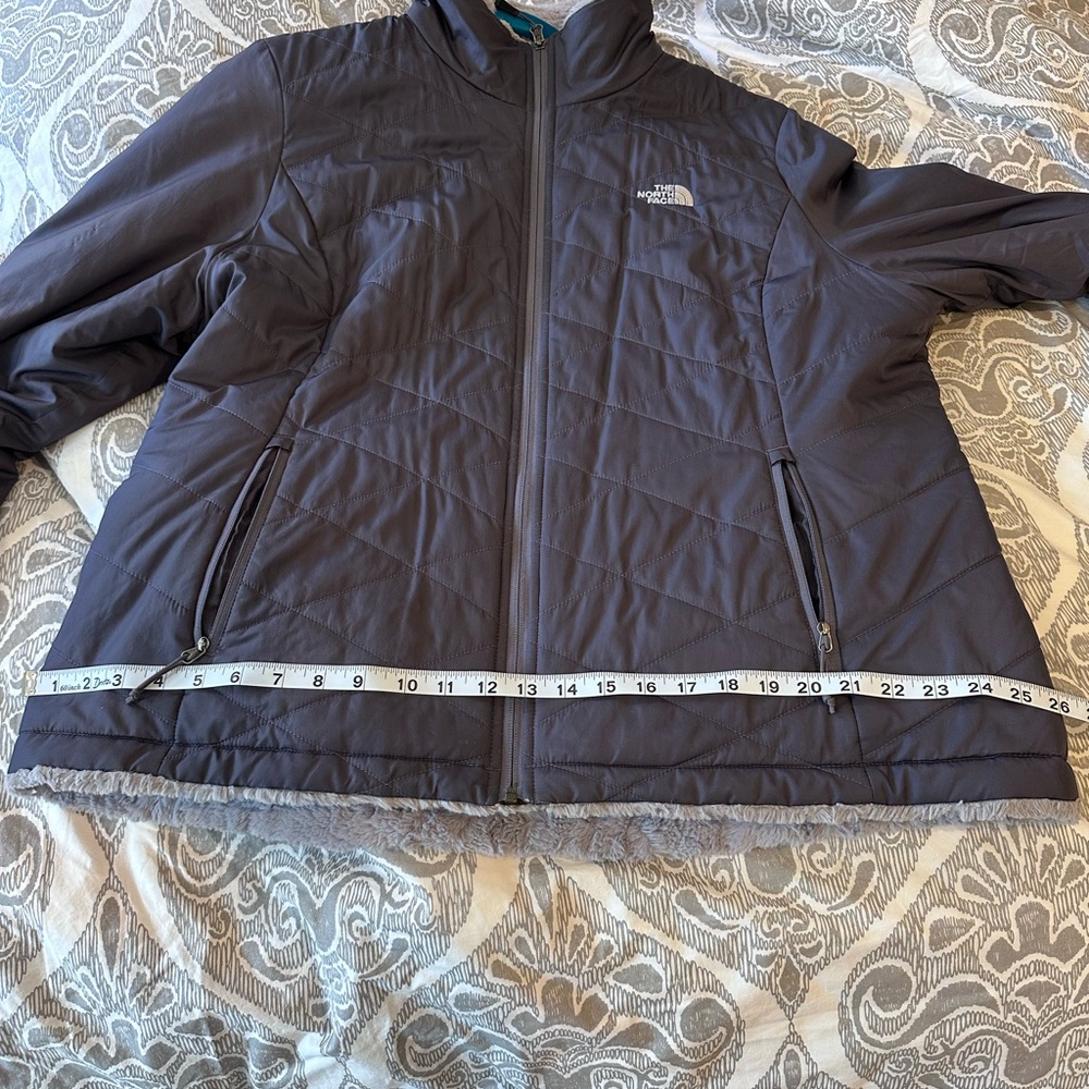 The North Face purple/lavender furry lined Jacket